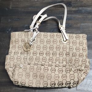 Michael Kors Tan Signature Tote Bag
